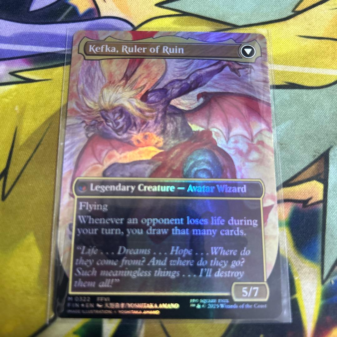 人造魔導士、ケフカ/破壊の化身、ケフカ ボーダーレスfoil　英語版　天野喜孝