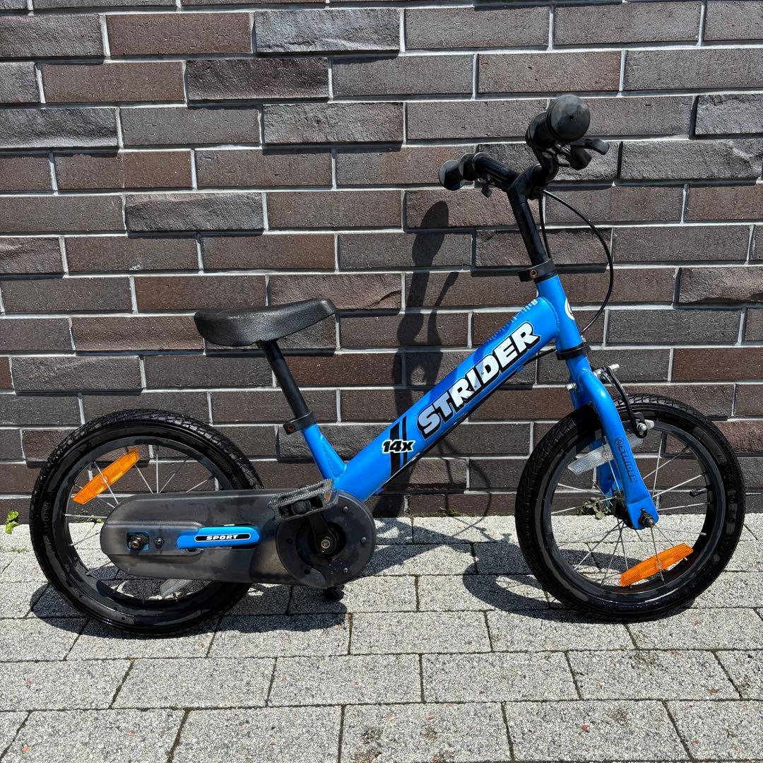 【引取限定】STRIDER 14x 幼児用自転車 青 神戸市引取限定】STRIDER 14X ストライダー キッズバイク 子供 青
