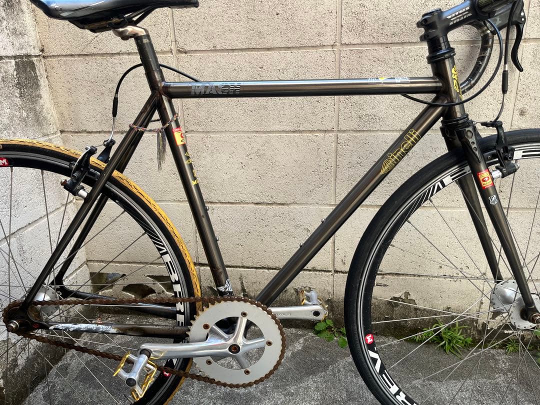 CINELLI MASH WORK ピスト NJS ブルーラグ - メルカリ