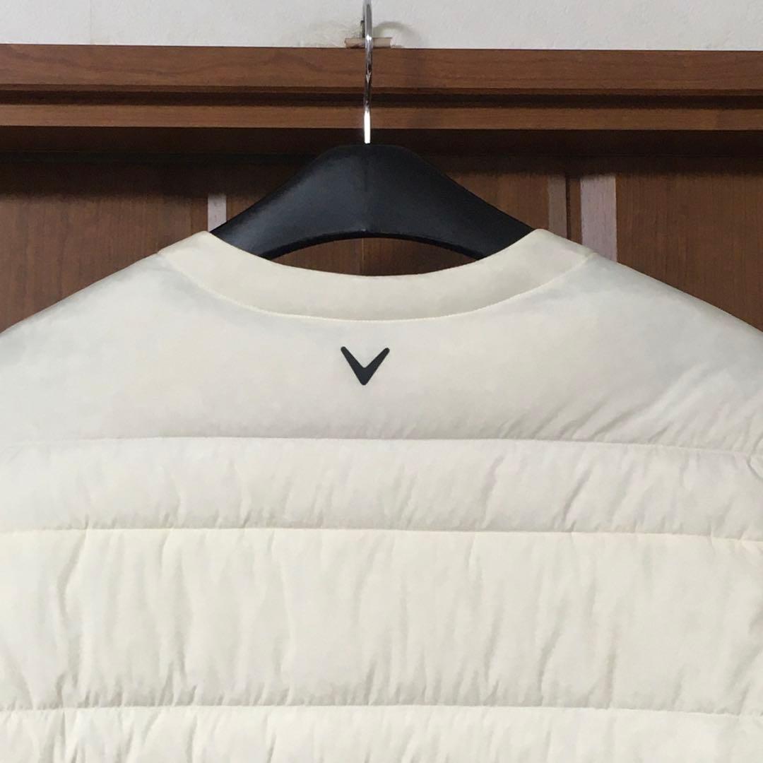 美品 キャロウェイ ゴルフ ノーカラー ダウン 3L callaway golf