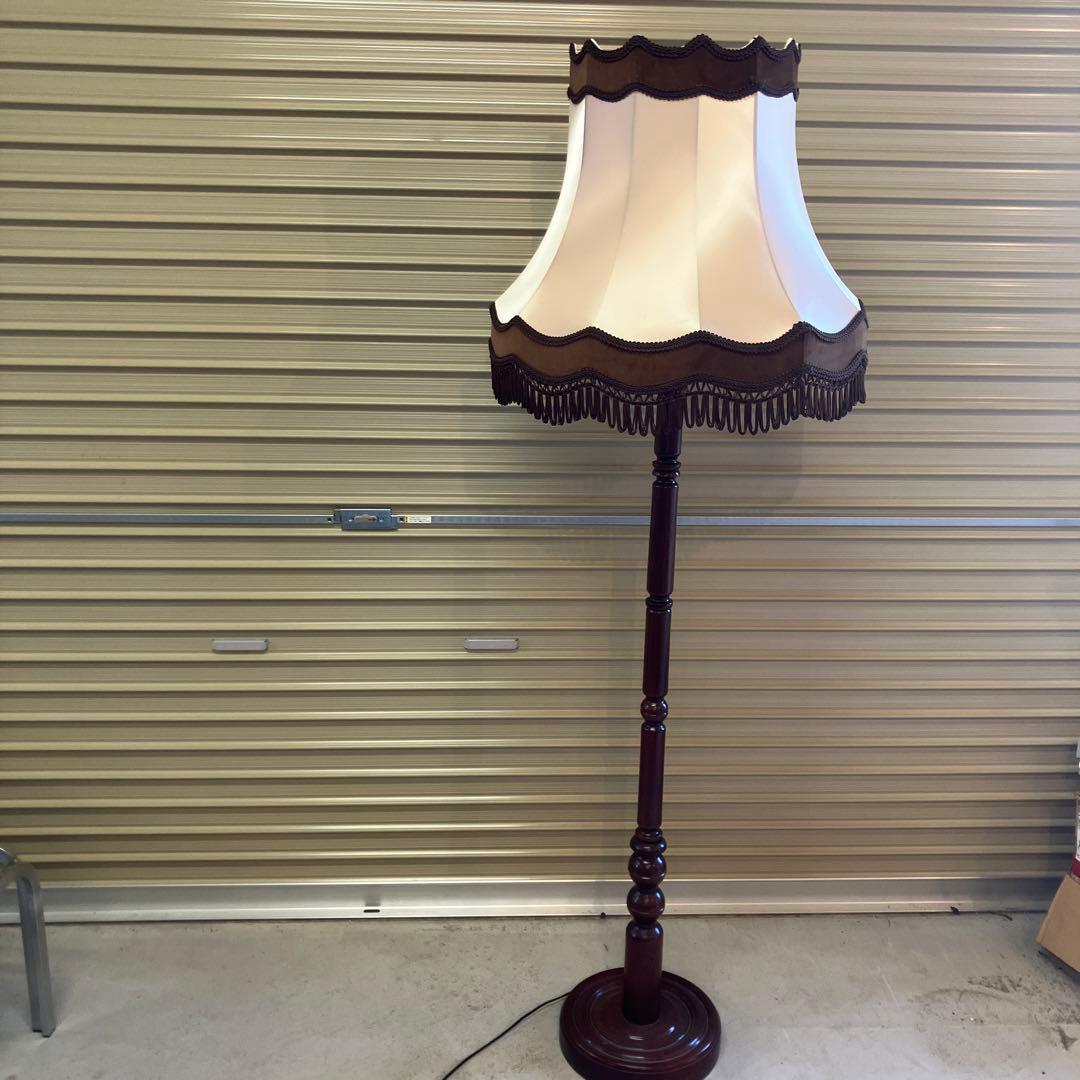 昭和レトロ ミッドセンチュリー タッセルシェード フロアランプ