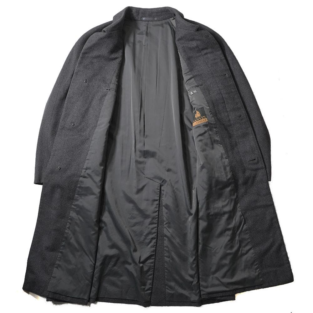LANVIN ランバン カシミヤ バルマカーン コート ステンカラー R50
