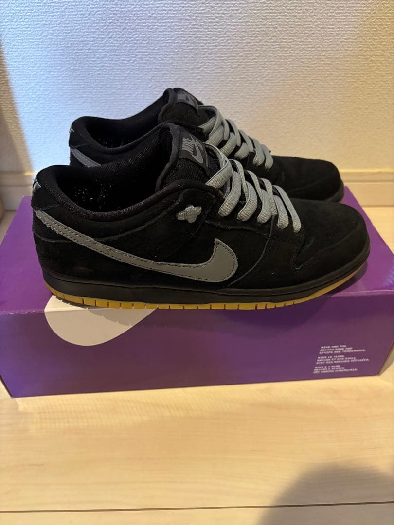 スケートボード Nike SB Dunk Low black/fog 25.5cm