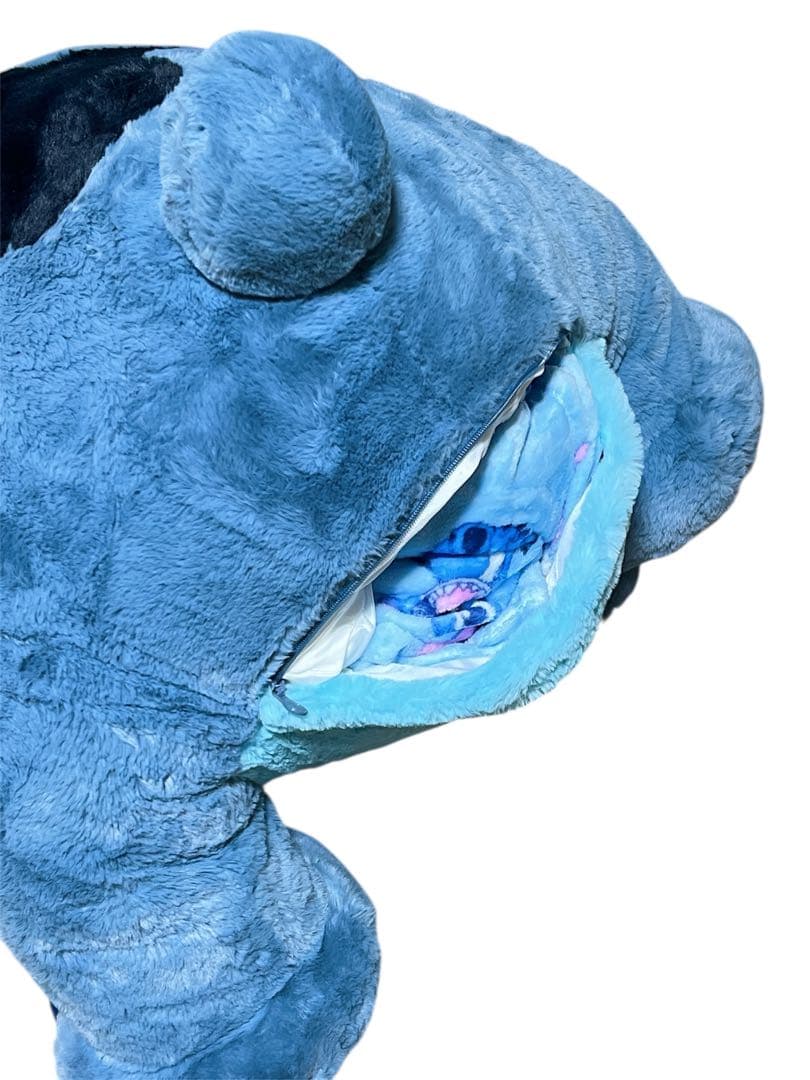 コストコ　スティッチ　特大ぬいぐるみ　ブランケット付き