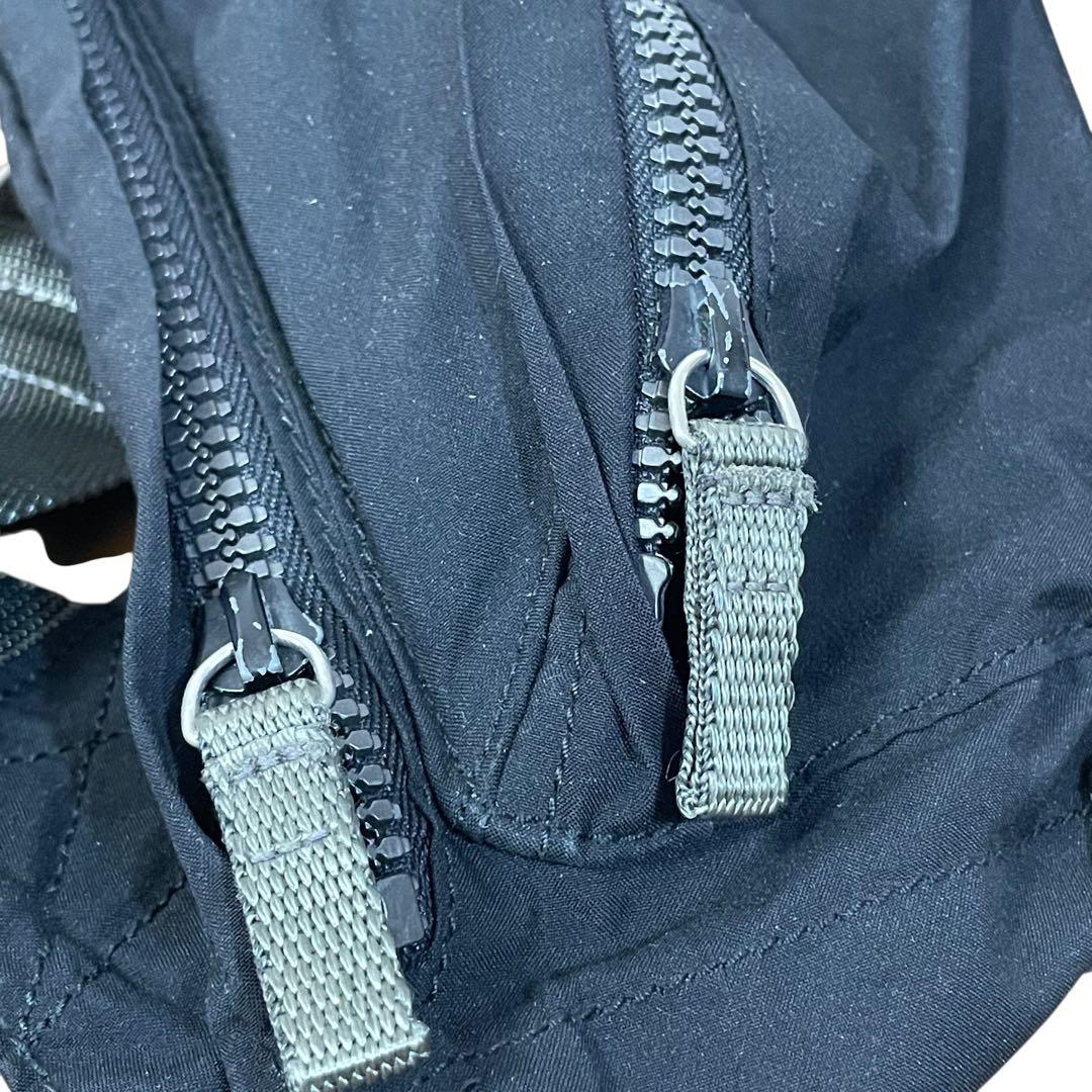 プラダスポーツ ウエストポーチ 4VA107 ナイロン 黒 ロゴプレート