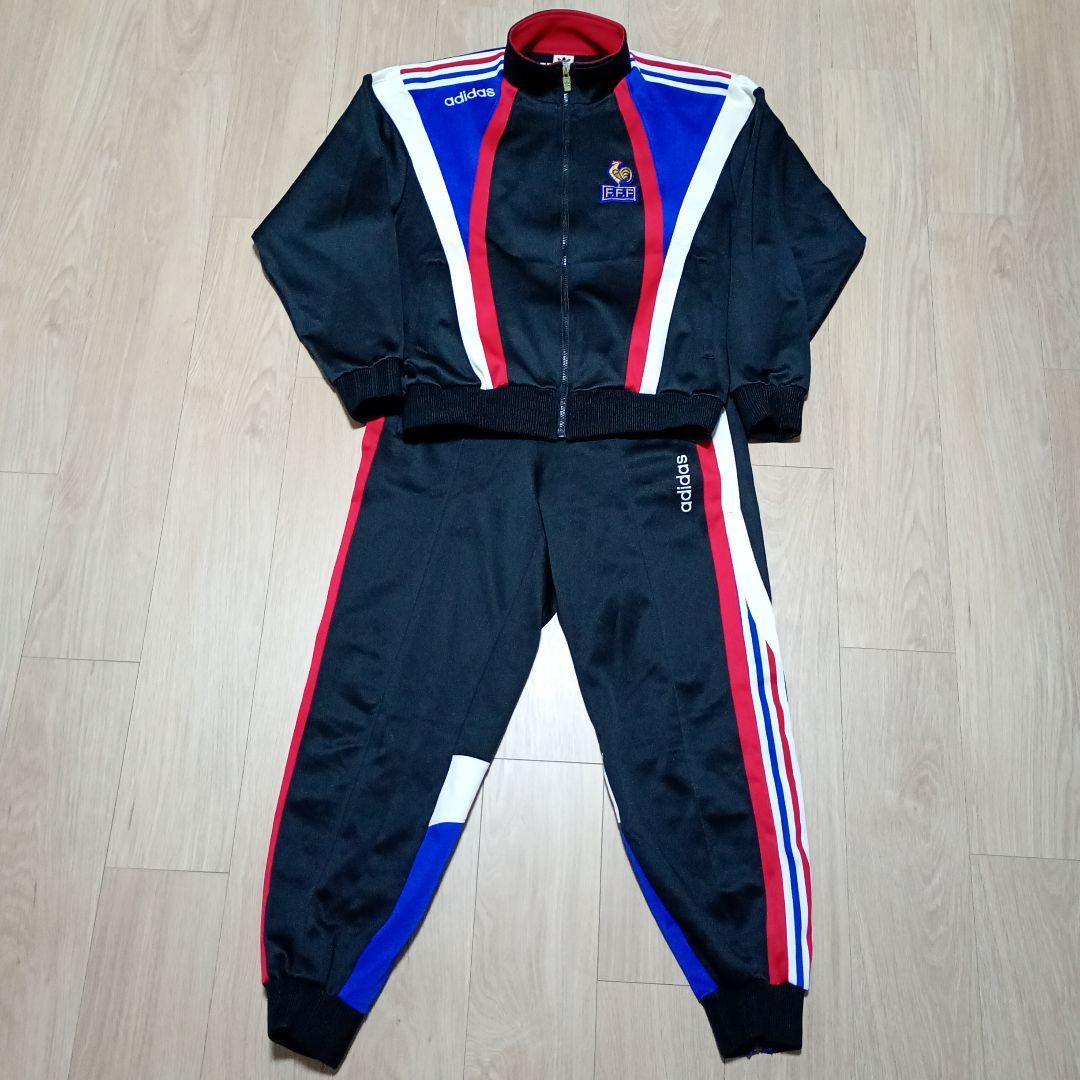 希少 adidas ジャージ上下セット サッカーフランス代表 90S