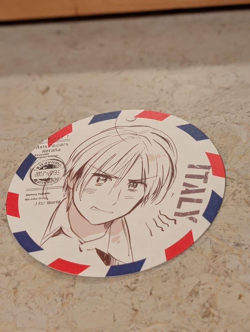 ヘタリア エアメール風コースターセット 8枚セット エアメール風