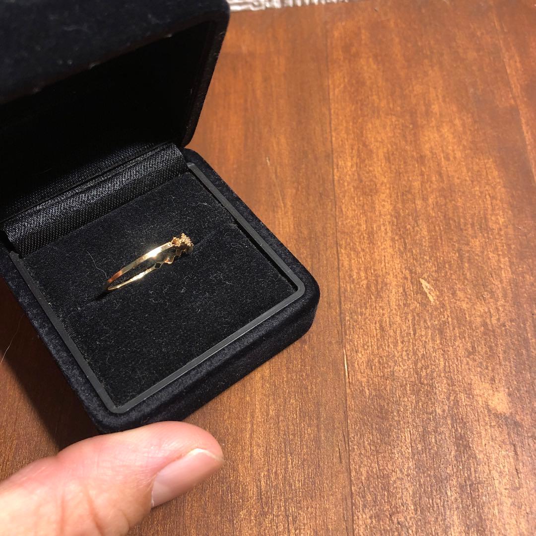 K10YGレイヤード ウォーターマーク リングete（エテ） 指輪 リング