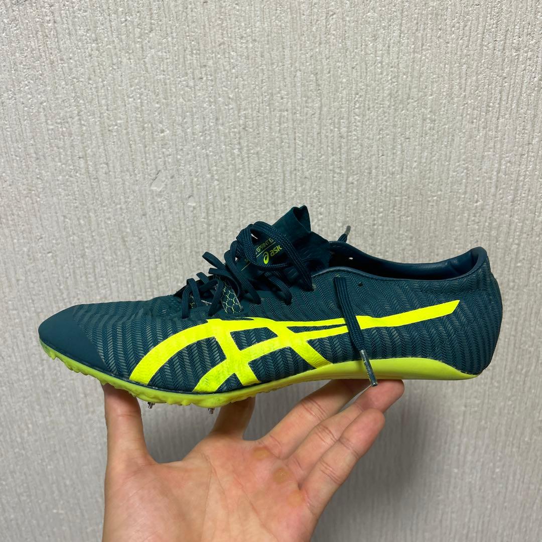 ASICS 陸上競技 スパイクシューズ ダークグリーン/イエロー アシックス（ASICS）（メンズ、レディース）陸上スパイク オール