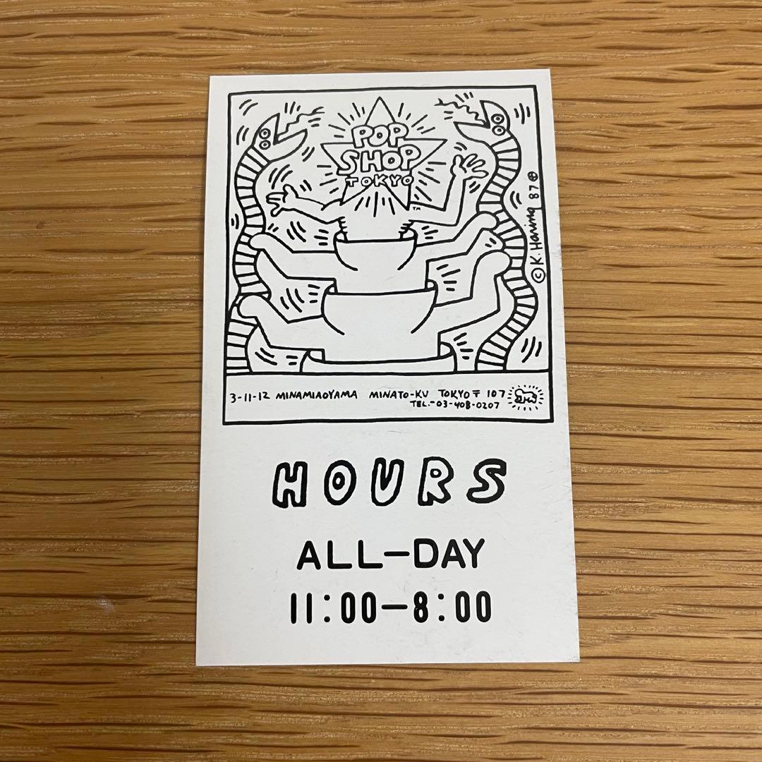 キースへリング・サイン入りpop shop東京ショップカード - メルカリ