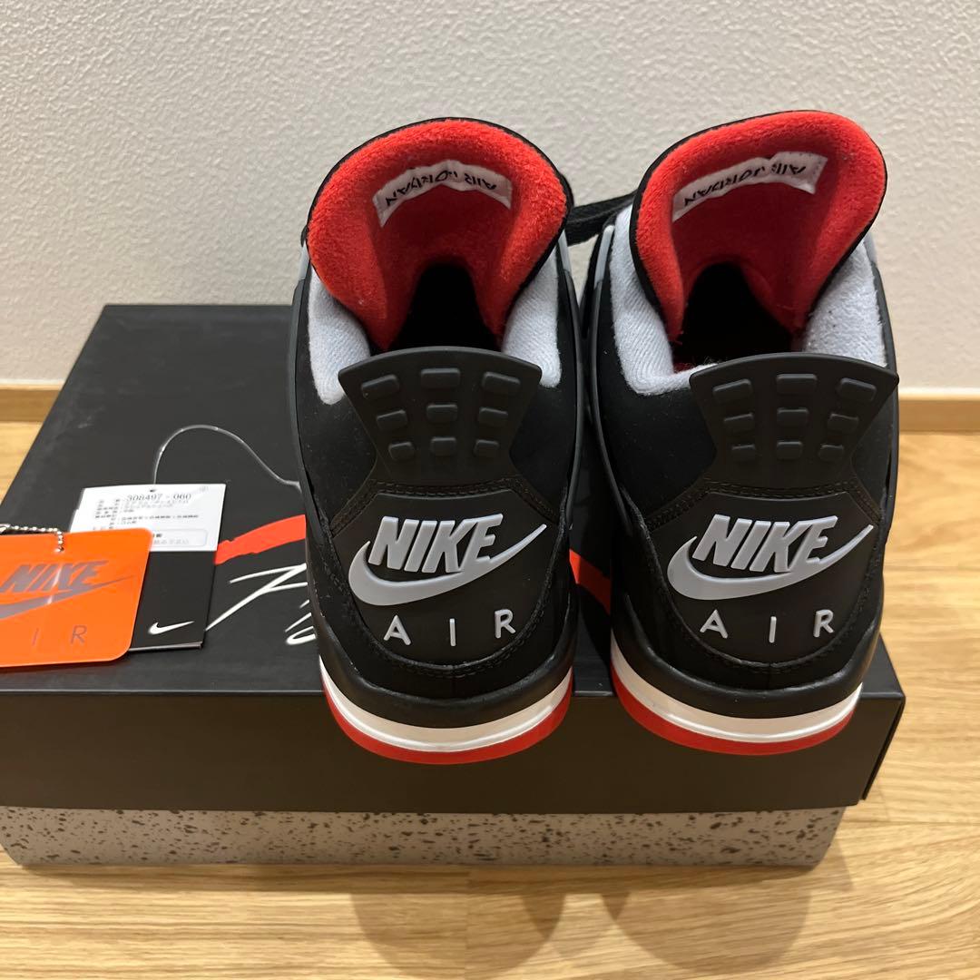 シューズ(男性用) Nike Air Jordan 4 Retro \"Bred\" (2019)