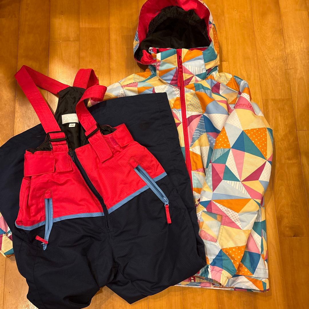 Phenix フェニックススキーウェア上下セット 中古150cm カラフルピンク