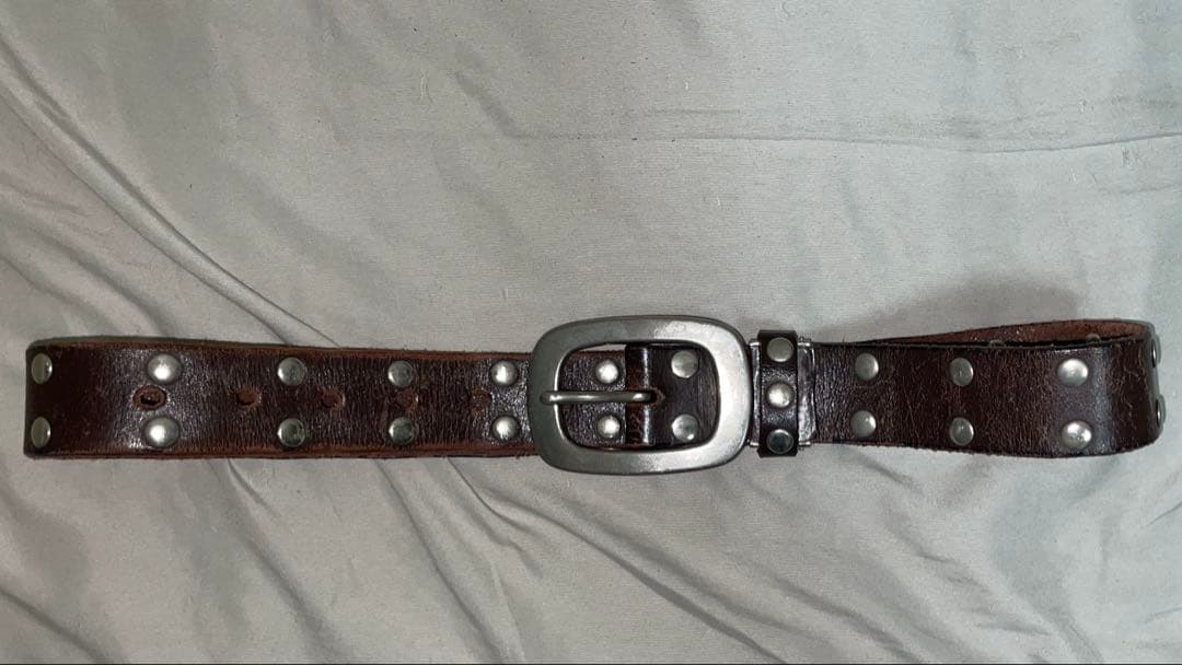 archive leather studs belt 90-00s - メルカリ