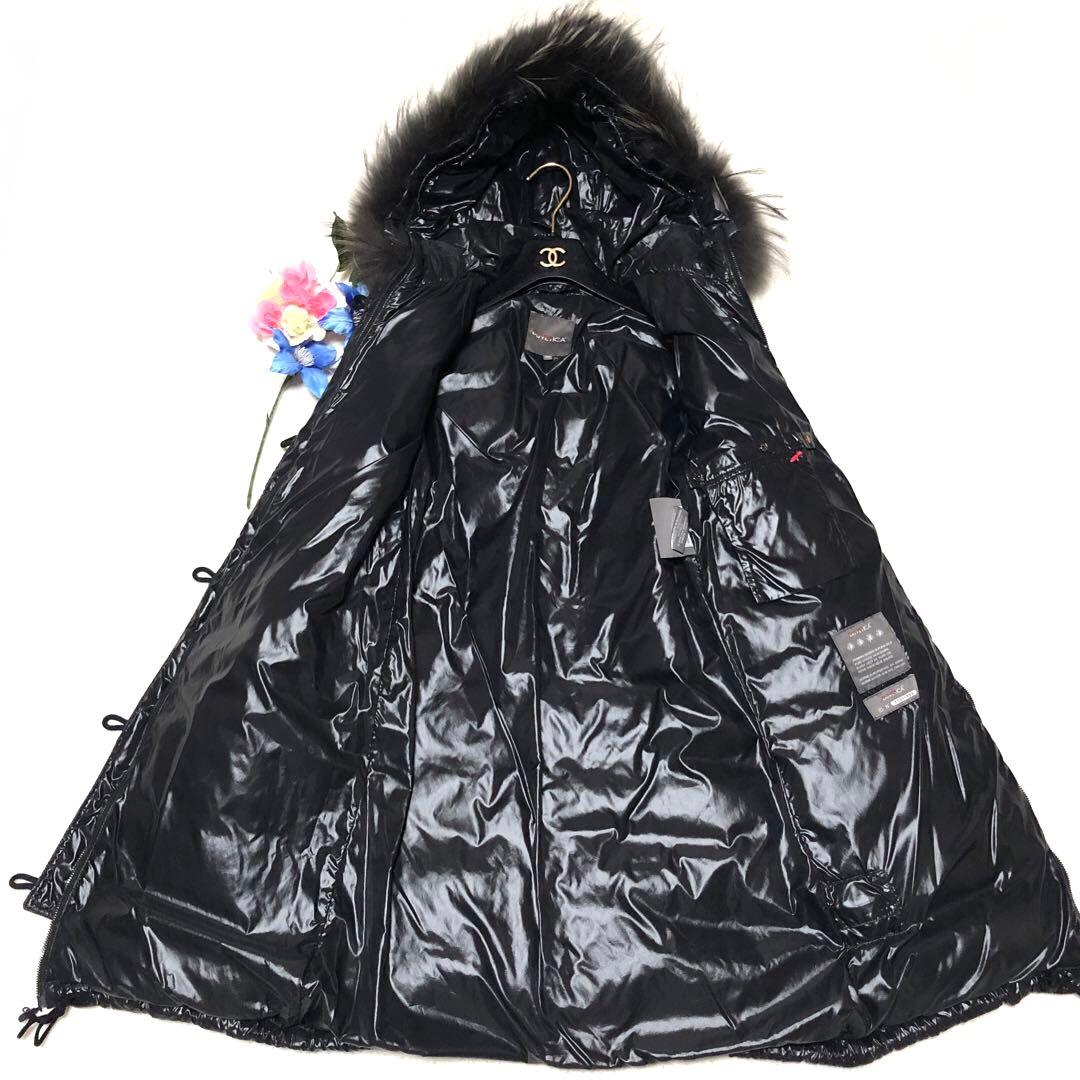 ジャスミン様 デュベティカ ダウンコート Corcira ラクーンファー 黒