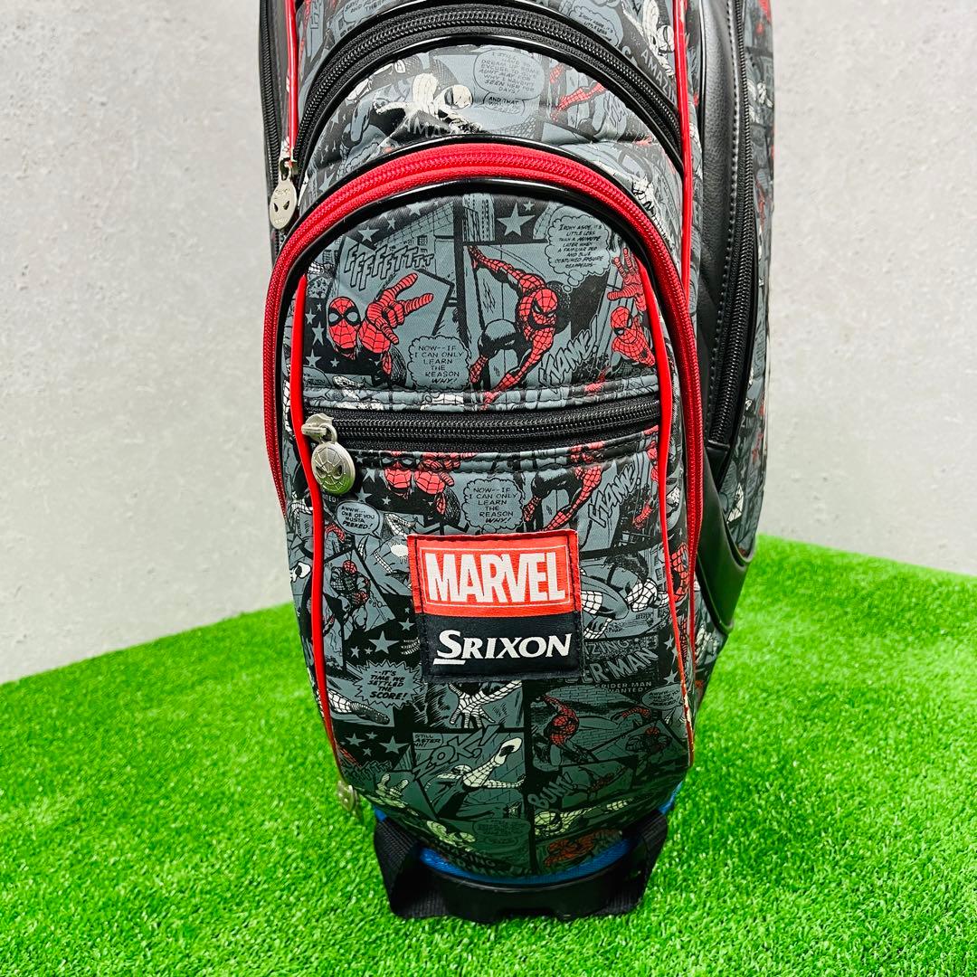 希少 スリクソン × スパイダーマン コラボ スタンドキャディーバッグ
