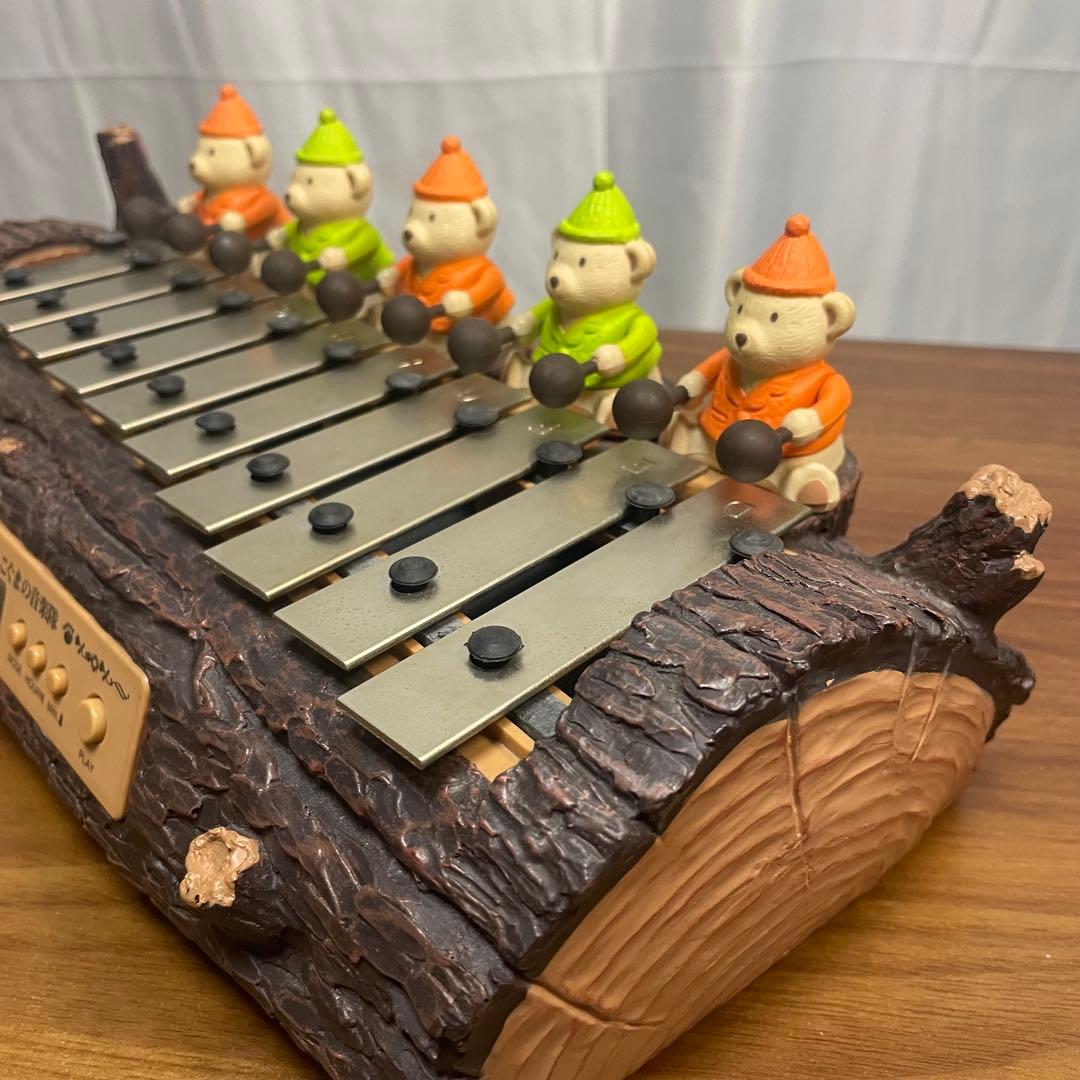 こぐまの音楽隊」からくり時計（鉄琴演奏／箱・説明書付き） - メルカリ