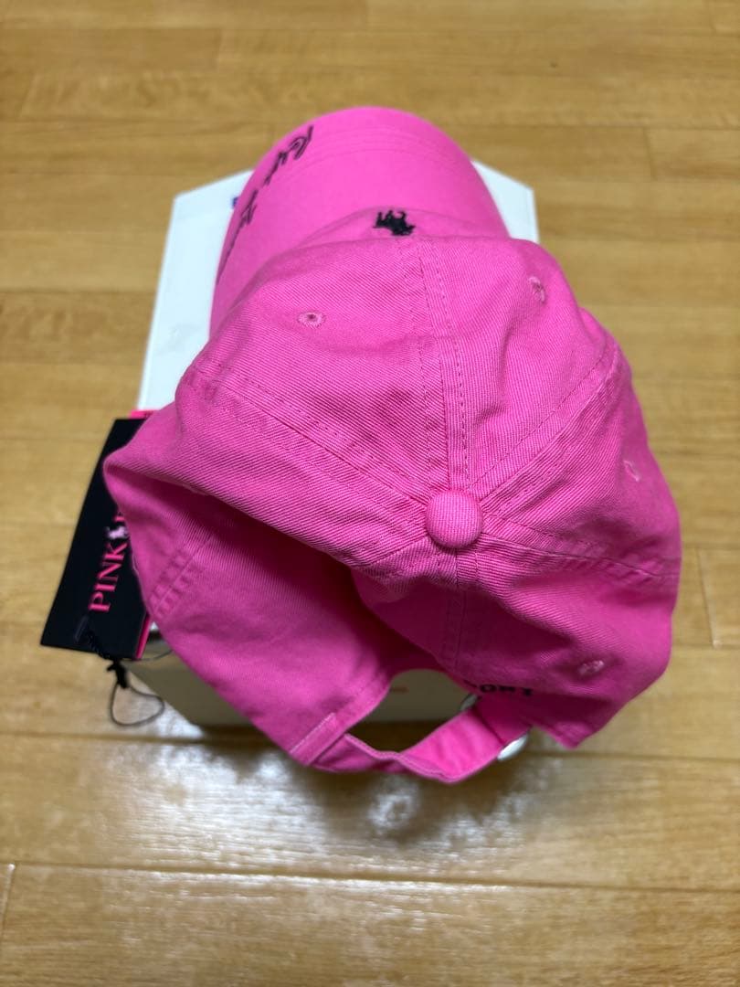 新品・未使用】ラルフローレン ピンクポニー ベースボールツイル