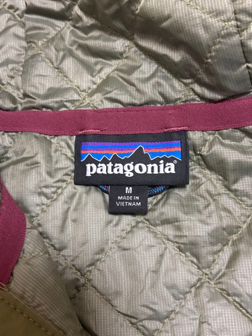 patagonia 40周年記念 フード付きマウンテンパーカー オリーブ M