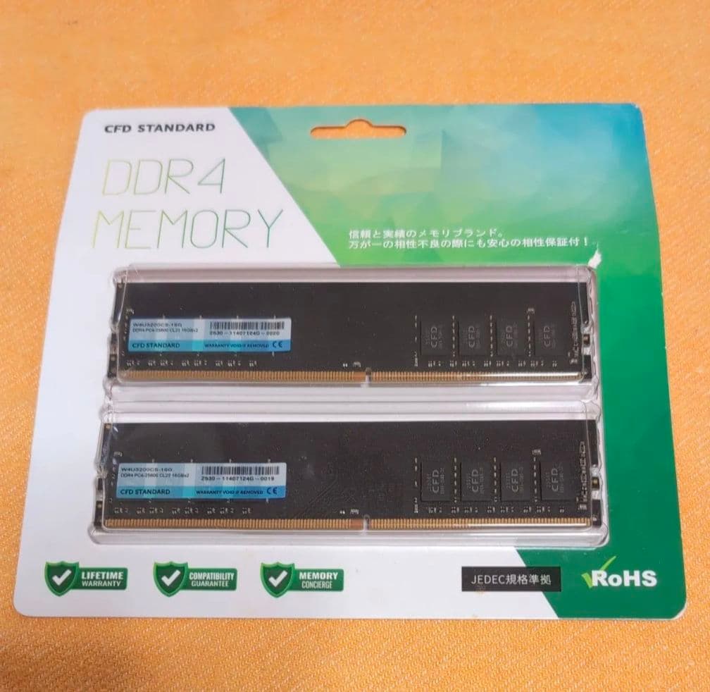 W4U3200CS-16G 32GB （2枚×16GB） DDR4 - メルカリ