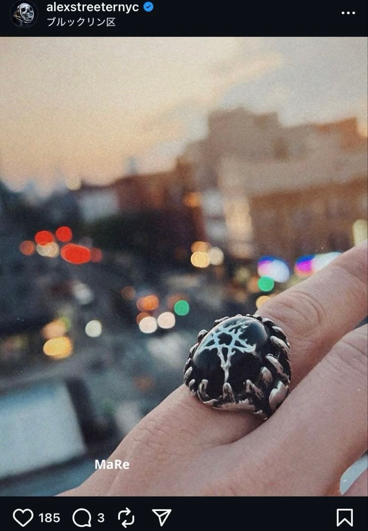 新品□14万ALEXSTREETER 18k STAR HellfireRing - メルカリ