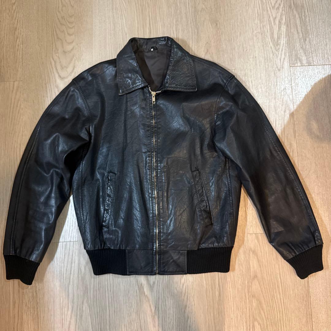 エディスリマン ビンテージ ブラックレザージャケット ライダース 革
