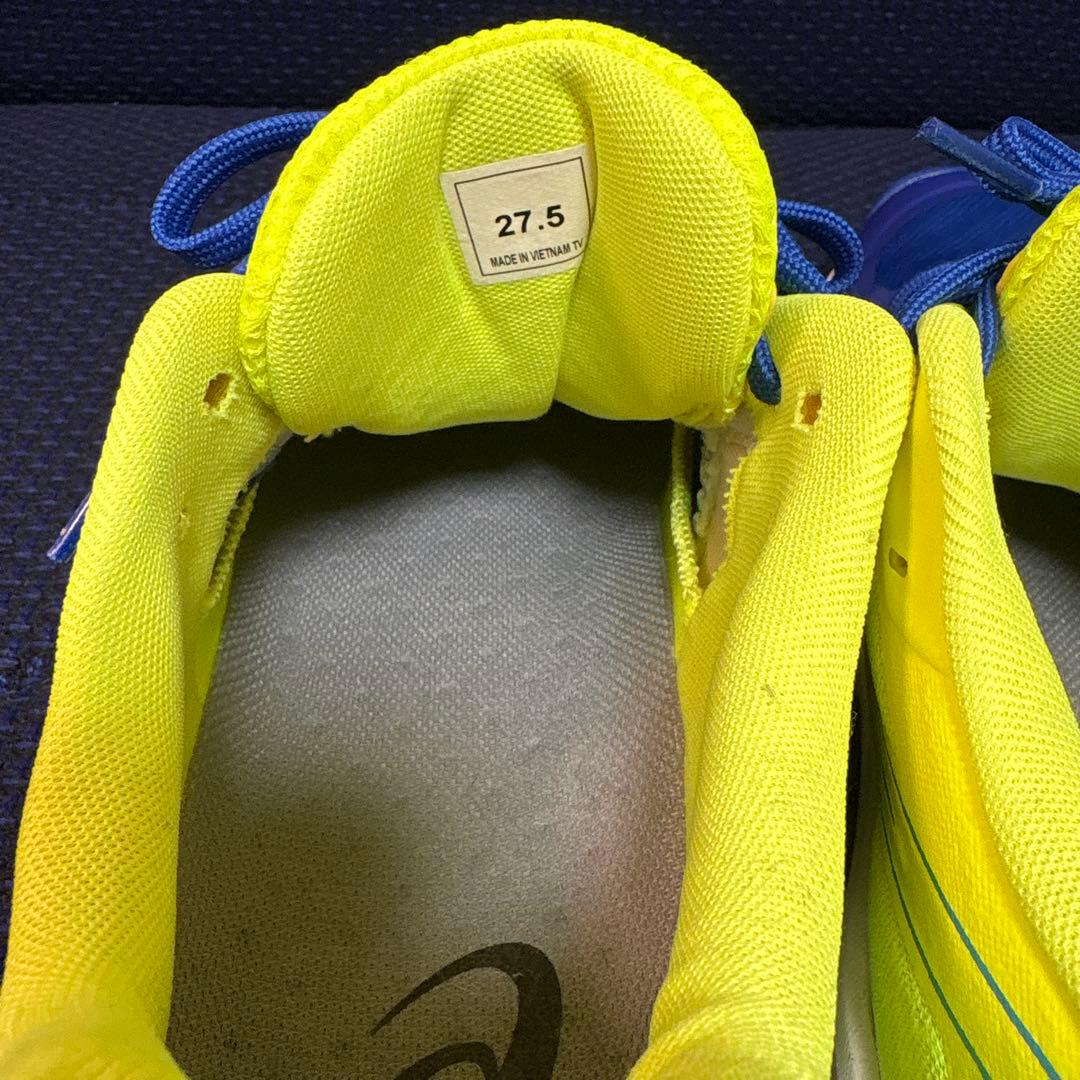 ASICS バレーボールシューズ ブルー/イエロー　27.5cm