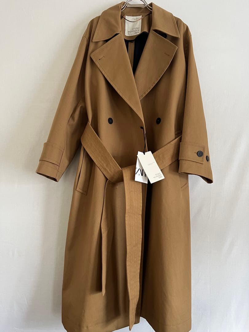 新品】ザラ×スタジオニコルソン オーバーサイズ トレンチコート（XS-S