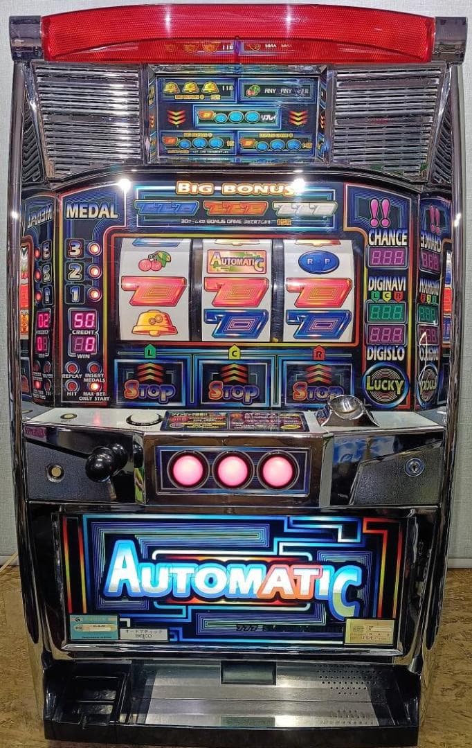 【パチスロ実機】ベルコ★オートマティック【不要機付】４号機・レア・人気台