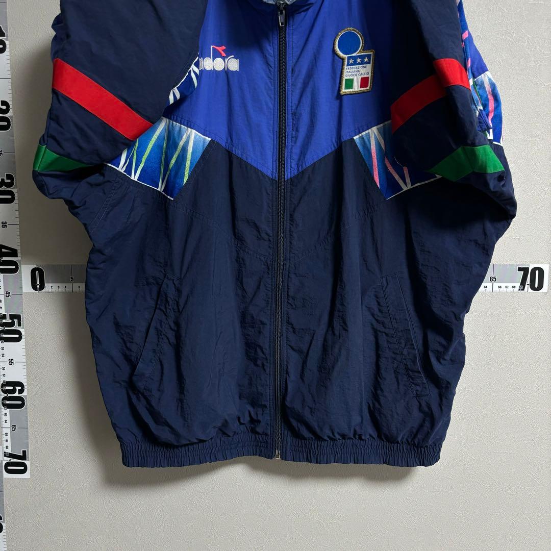 Diadora ディアドラ トラック ナイロンジャケットイタリア代表 W杯90s