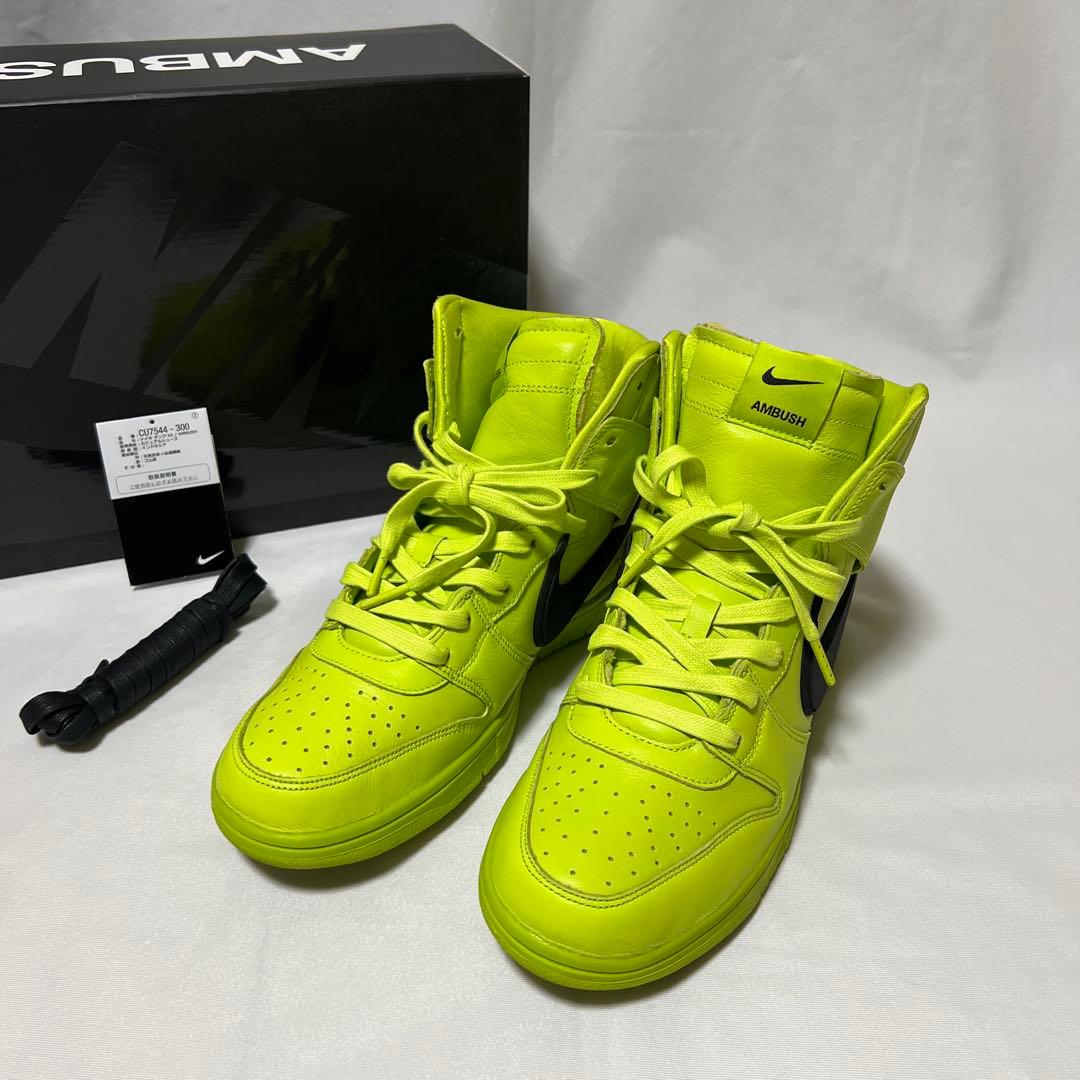 NIKE AMBUSH DUNK HIGH ダンク　CU7544-300 28 Nike Dunk High AMBUSH Flash Lime Size 8.5 CU7544-300 ATOMIC GREEN