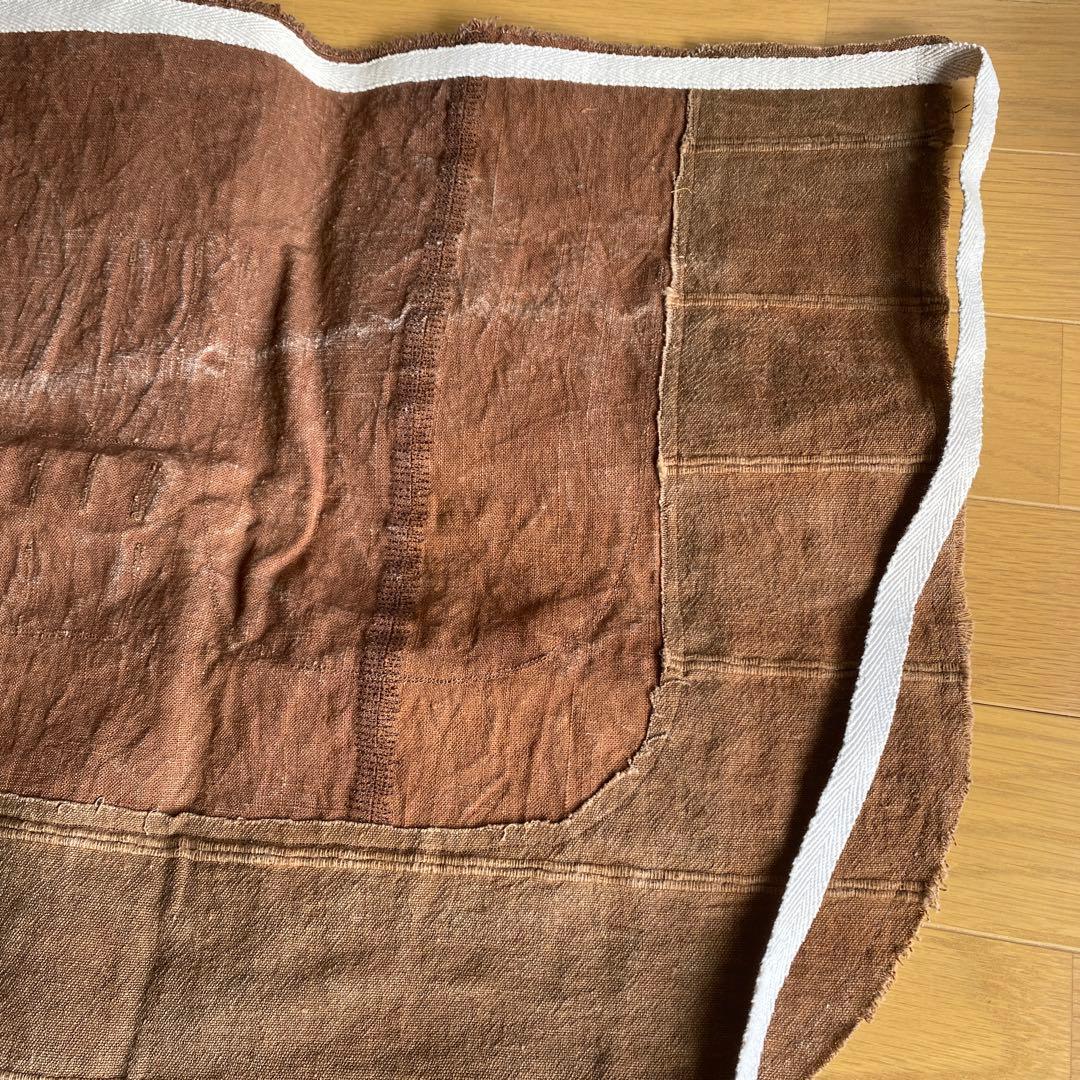 富澤恭子　柿渋染め　エプロン　タブリエ　未使用　希少品