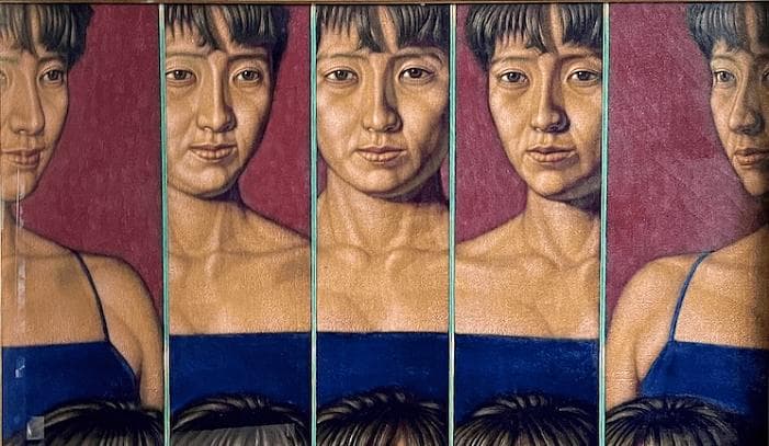 稲垣考二「美顔」1987年作 肉筆 油彩 キャンバス S20号 額装 - メルカリ