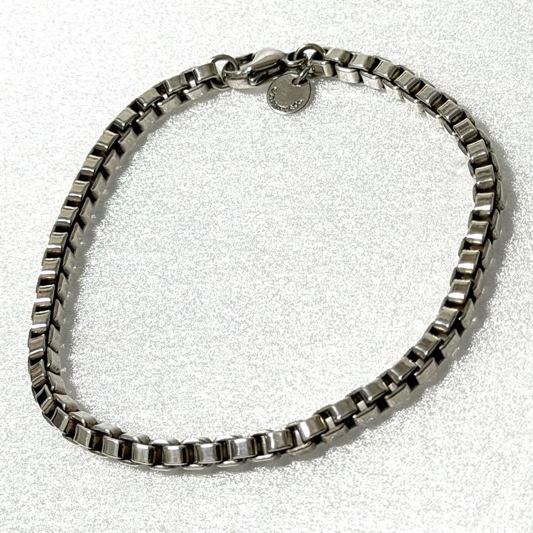 美品 ティファニー ブレスレット ベネチアン チェーン 19cm シルバー