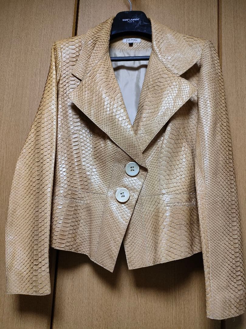 希少ジトロアJitroisパイソンレザージャケット クロームタンニングレザージャケット｜メンズファッション通販 MEN'S