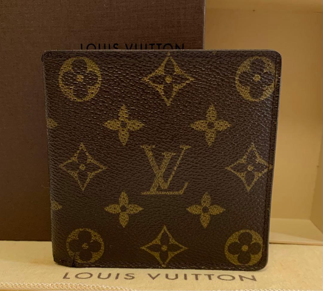 ルイヴィトン モノグラム 二つ折り 財布 マルコ シリアルナンバーあり