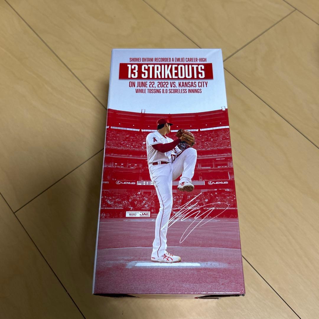 即購入ok!!】大谷翔平 エンジェルス 13奪三振 非売品ボブルヘッド 新品