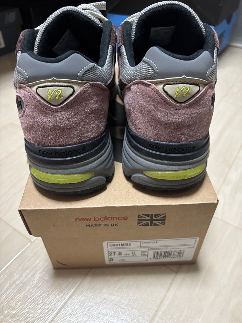 靴 New Balance 991V2 \"Rosewood\" 27cm