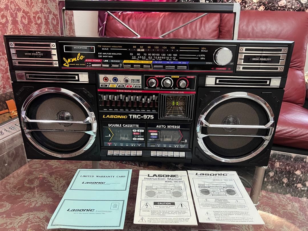 希少LASONIC ラソニックTRC-975ビッグダブル　ラジカセ中古動作品美品 希少LASONIC ラソニックTRC-975 ビッグダブルカセット 中古動作品