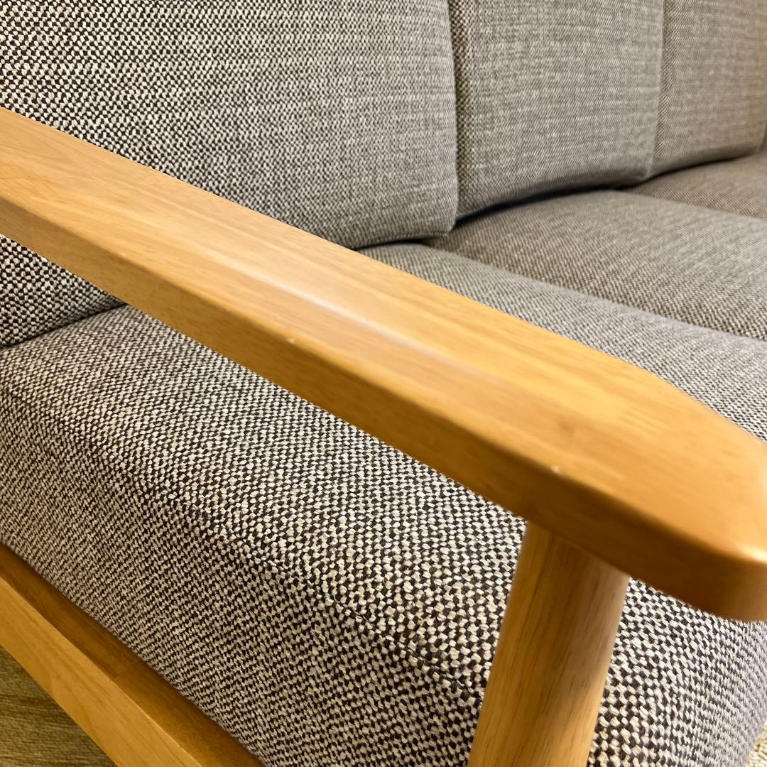 ニトリ 3人用布張りソファ マイス 美品 定価69,900円 - メルカリ