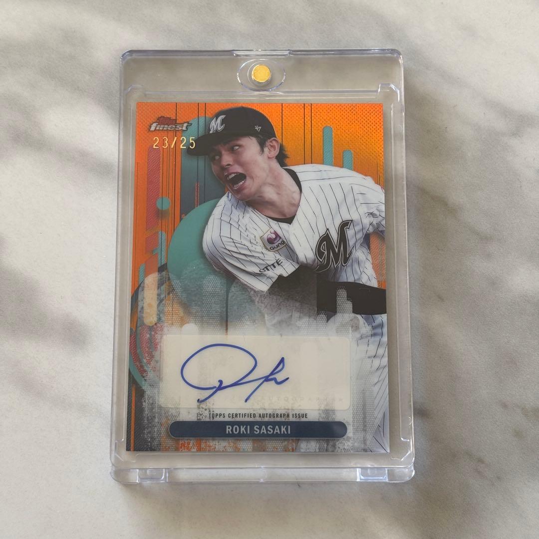 最終値下げ❗️佐々木朗希topps finest npb 2025直筆サインカード