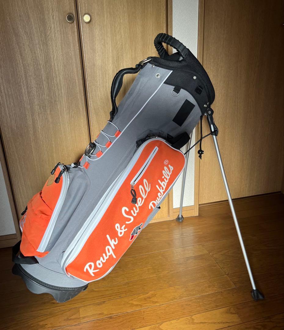 Rough & Swell キャディバッグ グレー・オレンジ - メルカリ