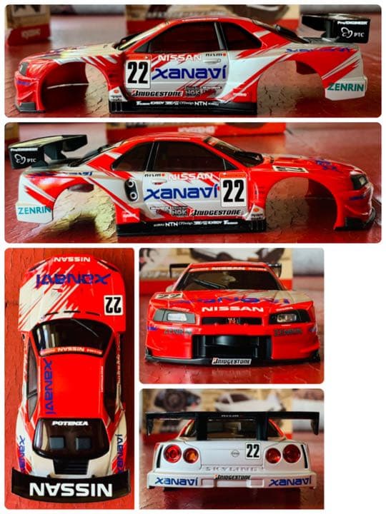 【送料無料！】ミニッツ ボディセット AE86 FC3S ザナヴィR34 R34