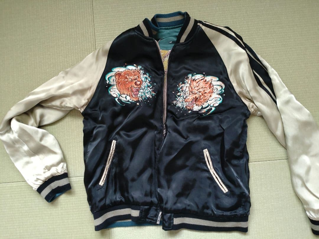 桜 狼 スカジャン M リバーシブル Satori さとり 交渉可の通販はau PAY