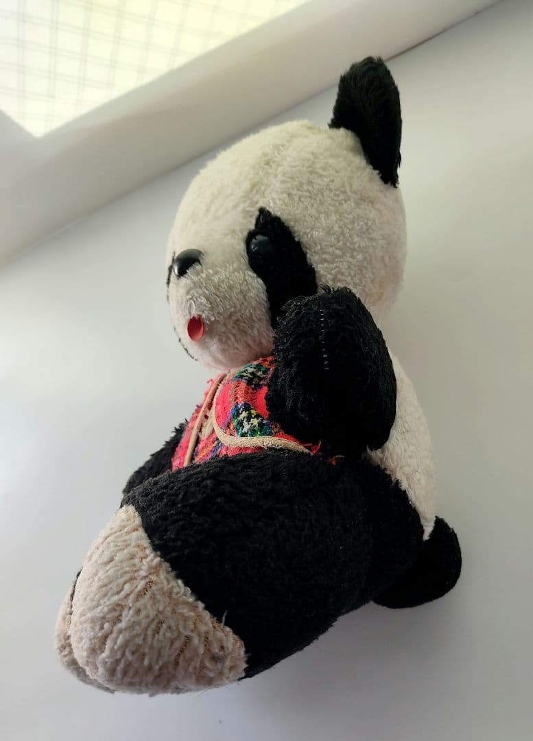ビンテージ 昭和30年 35cm 昭和 レトロ パンダ ぬいぐるみ - メルカリ