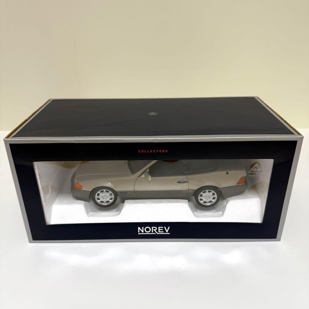 未使用 ノレブ 1/18 メルセデスベンツ 500SL 1989スモークシルバー
