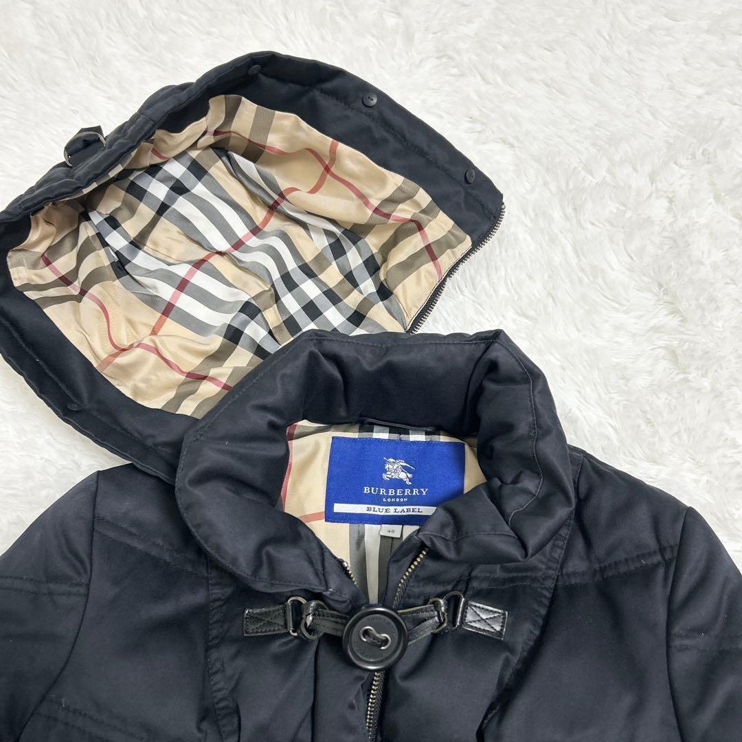 バーバリーブルーレーベル ダウンコート 40 山陽商会 ノヴァチェック