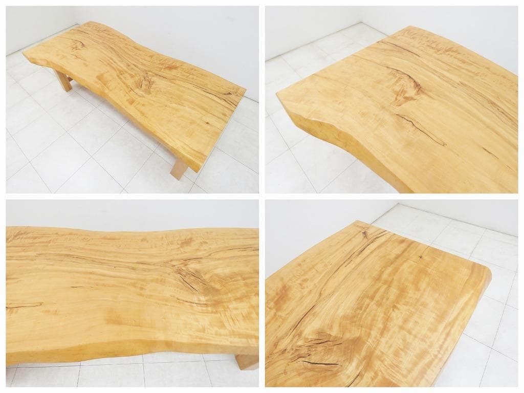 moonconn様 逸品 栃無垢材 一枚板 ダイニングテーブル 幅2000mm