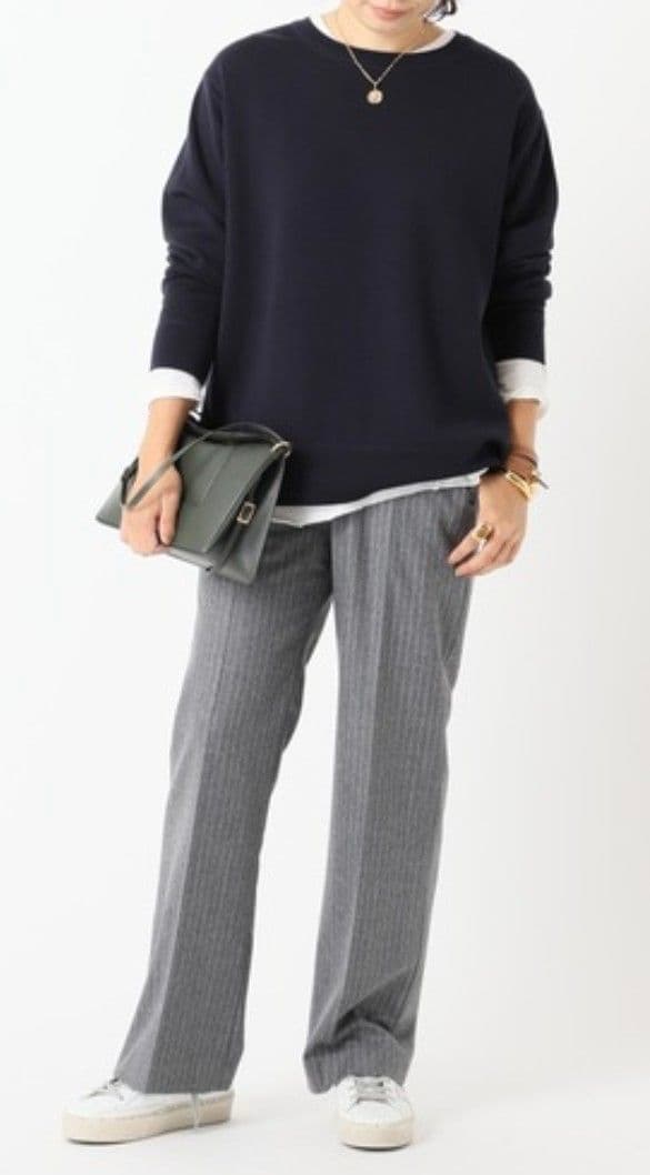 【Deuxieme Classe】使いやすいDouble Sweater セール】Double Sweater（ニット/セーター）｜Deuxieme Classe