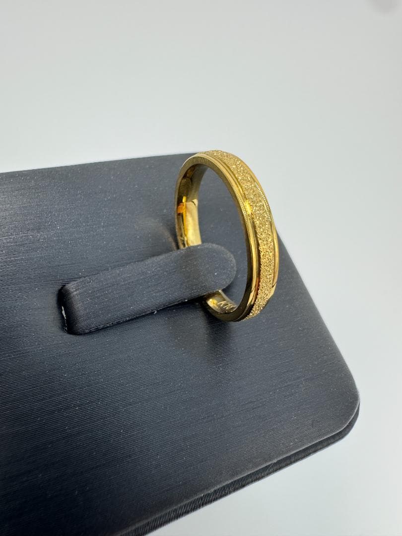 《日本製18金》K18ゴールド テクスチャーリング1.84g 11号 即日発送