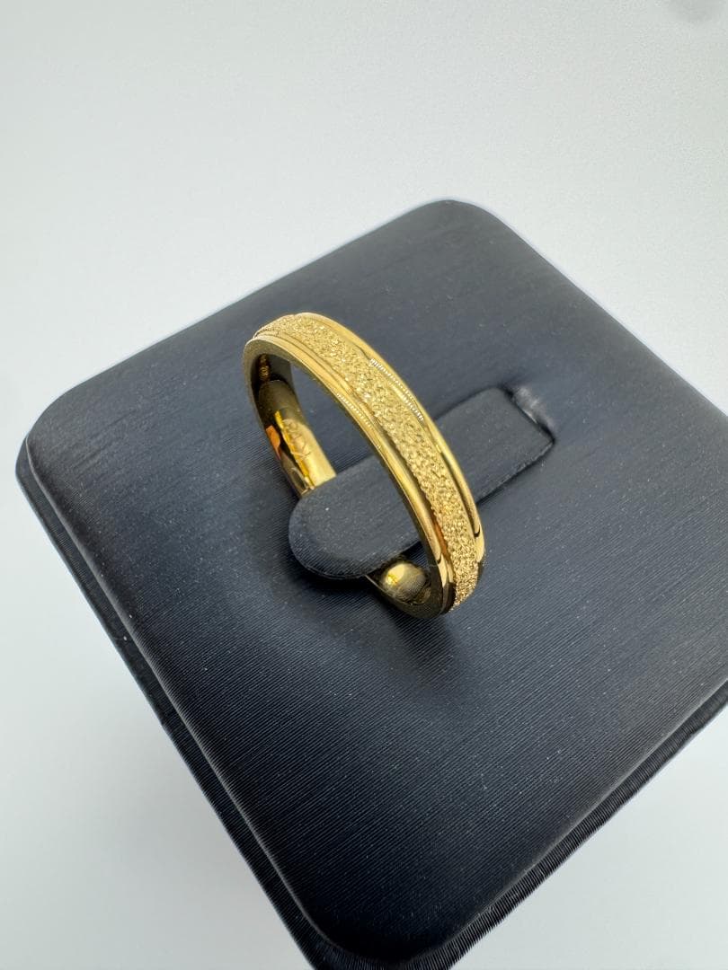 《日本製18金》K18ゴールド テクスチャーリング1.84g 11号 即日発送